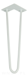 Noga stalowa z pręta 12 mm, typ Hairpin, biała 600 mm - 5