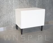 Zestaw nóżki proste 15 CM, czarne, ze szpilką M8 X 25 MM + Blachy - 2