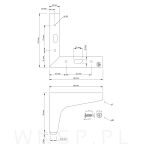 Nogi meblowe do komody szafki loft 10 cm zestaw z wkrętami - 2