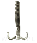 Haczyk 3 ramienny wieszak przykręcany, nikiel - 3