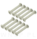 10 x Złącze meblowe śrubowe Ø 8 mm M6 (39 - 50 MM) do szafek, płyt meblowych - 3