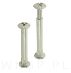 10 x Złącze meblowe śrubowe Ø 8 mm M6 (39 - 50 MM) do szafek, płyt meblowych - 6
