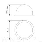 13 X 7.5 mm- Odbojnik do drzwiczek (40szt.) - 2