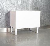 Zestaw nóżki proste 10 CM, białe, ze szpilką M8 X 25 MM + Blachy - 3
