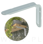 Wspornik do półki ściennej 150 x 100 mm, biały - 2