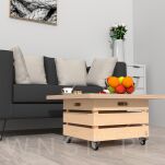 Kółko obrotowe Ø 50 mm, gumowane szare z podstawą w ocynku - 3