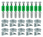 Złącze meblowe mimośrodowe zaczep 24 mm, komplet złącza do mebli 1000 kpl. - 7