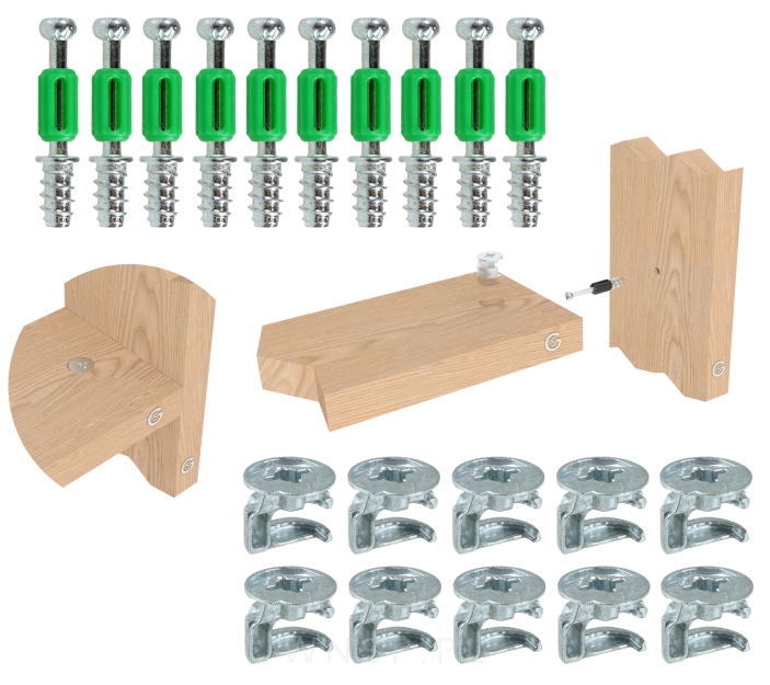 Złącze meblowe mimośrodowe zaczep 24 mm, komplet złącza do mebli 1000 kpl.