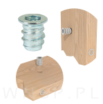 M6 X 13 mm - Mufa wkręcana do drewna - 4