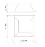 20.5 X 20.5 X 7.5 mm- Odbojnik do drzwiczek - 2