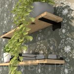 Zestaw 4 nowoczesnych wsporników do półki meblowej 155 mm, czarne - 3