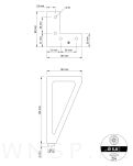 Noga meblowa stalowa 15 CM, złota - 2