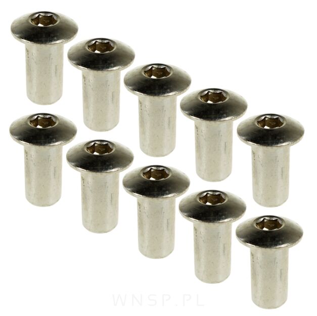 M6 X 18 mm, nakrętka Ericson wypukła