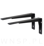 2x Wsporniki wzmocnione, konsola do półki ściennej, wiszącej 30 x 15 cm - 5