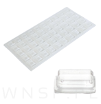 Odbojniki silikonowe samoprzylepne do drzwi mebli szuflad nóżki 10 x 10 x 2,5 mm - 4