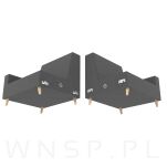 Złącze, szczep do łóżka 97 X 43 mm, 2 otworowe - 6