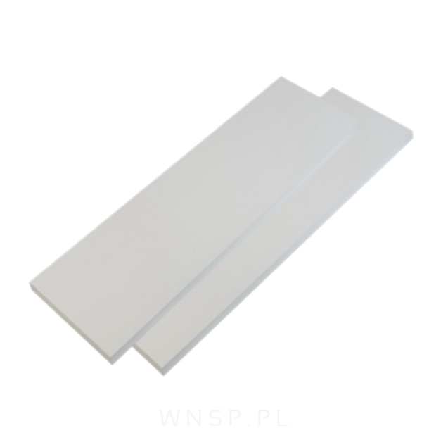 2x Półki do ściany, konsol, wsporników ściennych z płyty białe, 400 x 150 x 18 mm