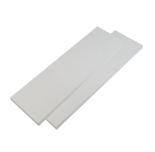 2x Półki do ściany, konsol, wsporników ściennych z płyty białe, 400 x 150 x 18 mm