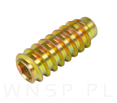 Mufa dwugwintowa meblowa M8x15X39 do drewna ślepa - 5