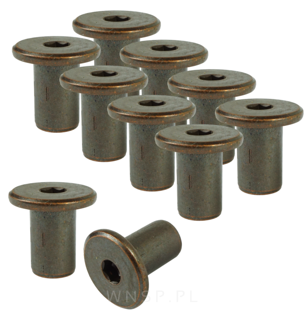 M8 x 16 MM, Nakrętka ericsona, brunirowana