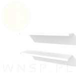 2x Półki do ściany, konsol, wsporników ściennych z płyty białe, 650 x 150 x 18 mm - 5