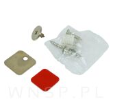 Odbojnik do drzwi bez uchwytów push to open, końcówka magnetyczna + płytki do montażu we froncie - 4