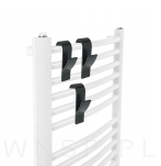 Wieszaki, 3x haczyki na ręczniki na grzejnik, kaloryfer, drabinkę łazienkową - 3