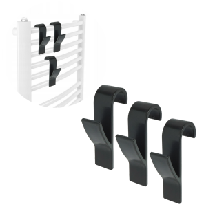 Wieszaki, 3x haczyki na ręczniki na grzejnik, kaloryfer, drabinkę łazienkową