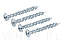 Wkręt 4,0 X 20 mm podkładkowy do drewna - 3