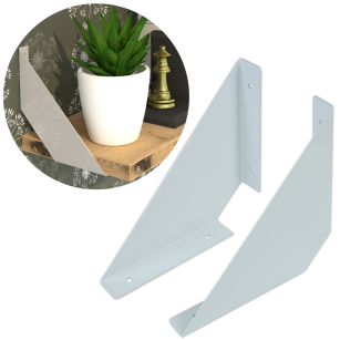 Nowoczesne wsporniki do półki ściennej, FLEX 150 x 150 mm
