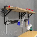 Mocny wspornik do półki ściennej, wiszącej 280 x 400 x 30 mm - 5