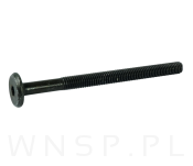 M6 X 80 mm metryczny na imbus 4 mm, czarny - 3