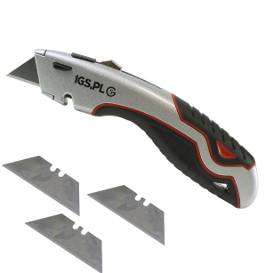 NÓŻ DO TAPET Z WYMIENNYM OSTRZEM TRAPEZOWYM NOŻYK TRAPEZOWY DO KABLI