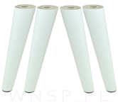 Noga bukowa skośna, stożek 20 cm, biała - 7