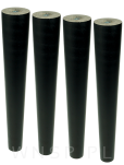 Noga bukowa prosta, stożek 25 cm, czarna - 7