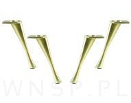 Noga skośna Klepsydra 17,5 cm, mosiądz szczotkowany - 7