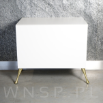 Noga skośna Klepsydra 17,5 cm, mosiądz szczotkowany - 8