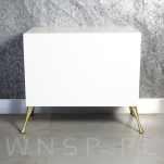 Noga skośna Klepsydra 17,5 cm, mosiądz szczotkowany - 5