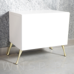 Noga skośna Klepsydra 17,5 cm, mosiądz szczotkowany - 6