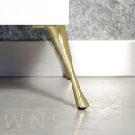 Noga skośna Klepsydra 17,5 cm, mosiądz szczotkowany - 4