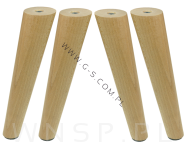 Noga bukowa skośna, stożek 25 cm, lakierowana - 7