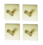 Haczyk, uchwyt, wieszak stal nierdzewna, kolor mosiądz samoprzylepny - 3