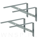 Wspornik 2 sztuki, konsola do półki ściennej, wiszącej 250 x 200 x 25 mm - 8
