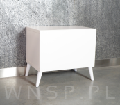 Noga bukowa skośna, stożek 35 cm, biała - 6